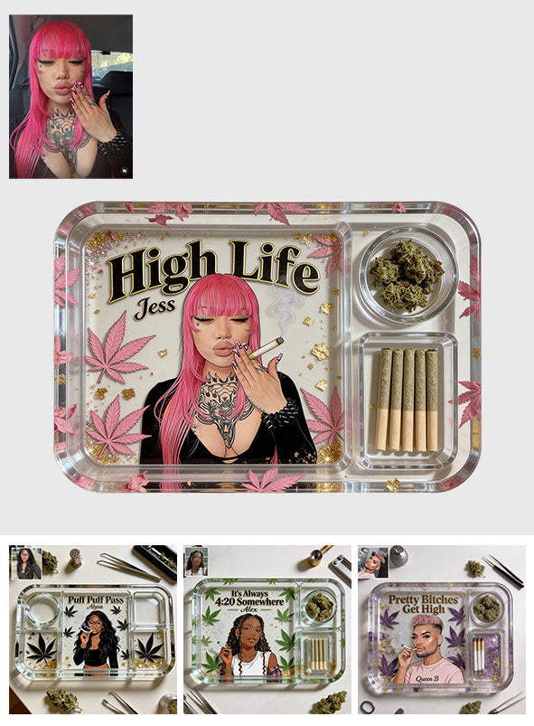 Custom Rolling Tray From Any Photo - Personalized Weed Catch-All Tray