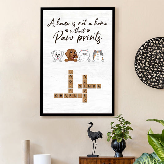 Personalized Pet Portrait Canvas/Poster - Ideal Gift for Pet Lovers