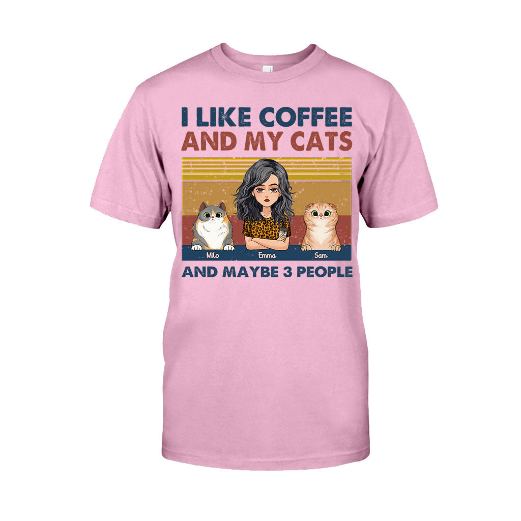 I Like Coffee And My Dog - Dog gift for cat lover - Personalized T-shirt And Hoodie