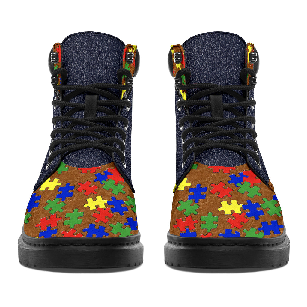 Don't Judge Autism Awareness All Season Boots 0622