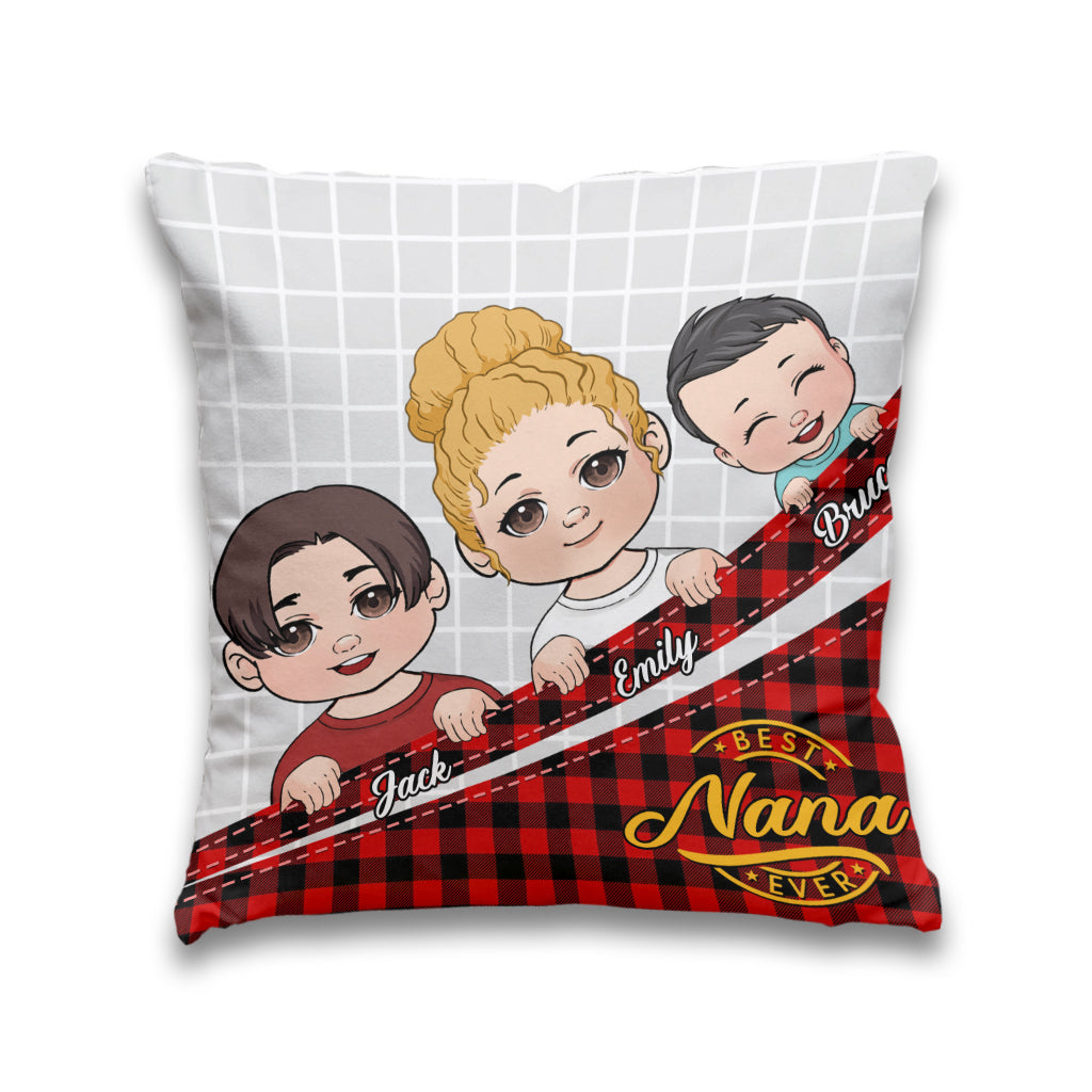 Best Grandma/ Mimi/ Nana Ever - Personalized Grandma Throw Pillow