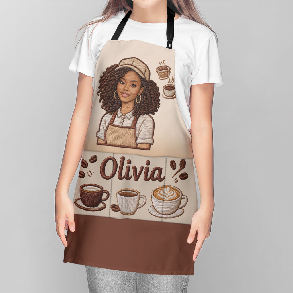 Best Barista - Personalized Coffee Apron With Pockets