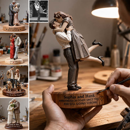 Anniversary Gift For Him/ Her/ Husband/ Wife... - Personalized Couple Premium 3D Figurine