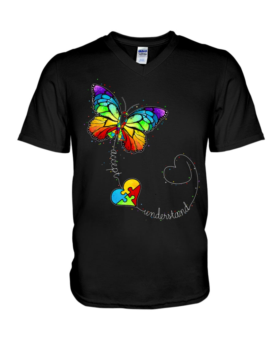 Accept Understand - Autism Autism Awareness T-shirt and Hoodie 0520