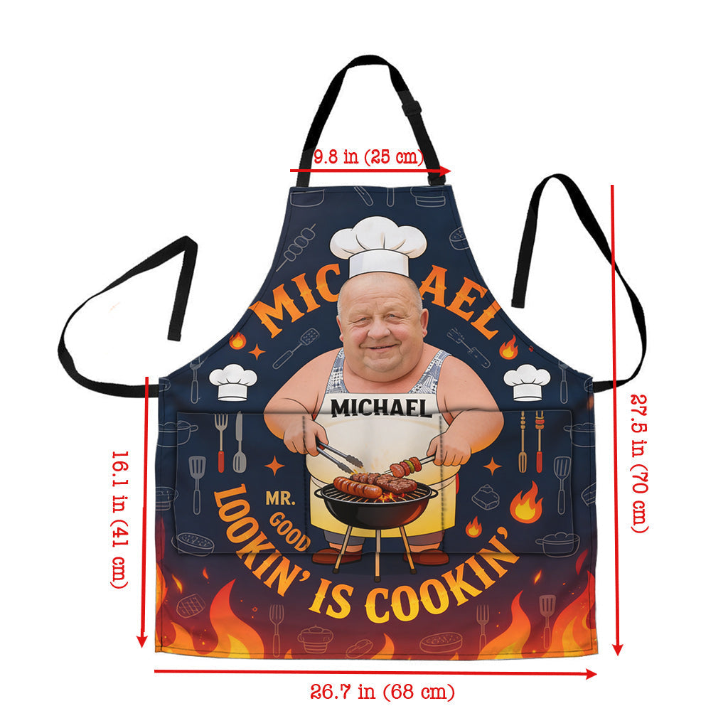 Grilling Dad, Dad Loves Cooking - Personalized Father Apron