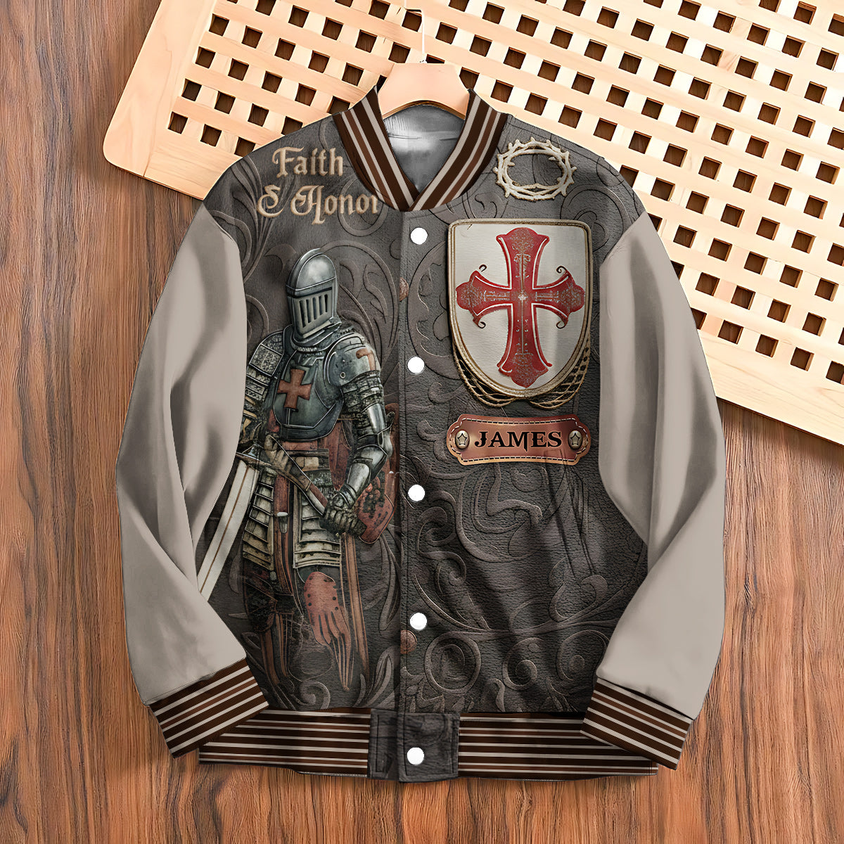 Amour Of God - Personalized Christian Varsity Jacket