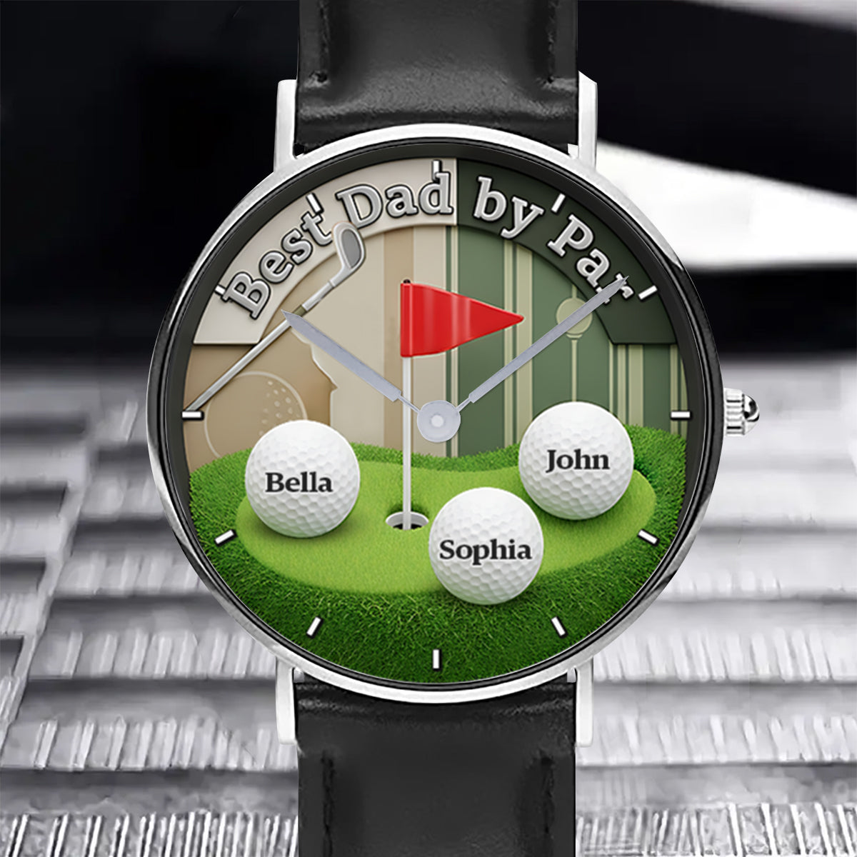 Best Dad By Par - Personalized Golf Hand Watch