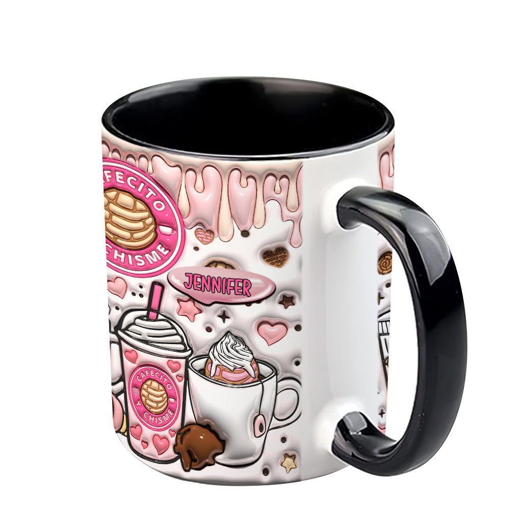 Cafecito Y Chisme - Personalized Coffee Accent Mug