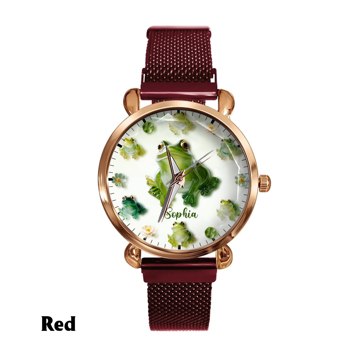 Just A Girl Who Loves Frogs - Personalized Frog Women Hand Watch