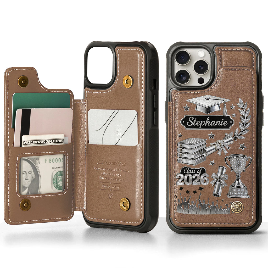 Graduation Gift - Personalized Graduation Wallet Phone Case