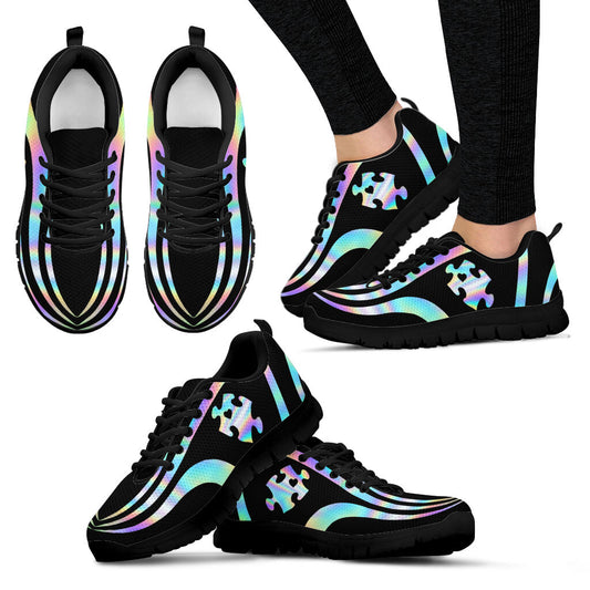 Magic Puzzle Autism Awareness Sneakers 0622