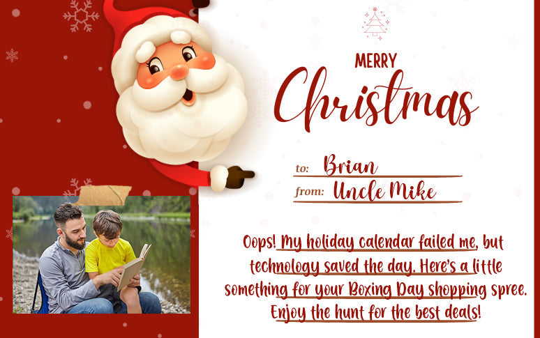 Merry Xmas 2025 Personalized Digital Gift Card