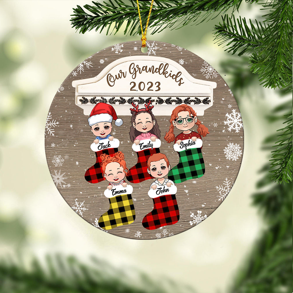Our Grandkids 2023 - Personalized Grandma Ornament