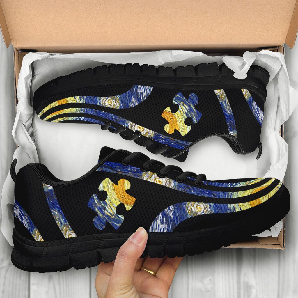 Starry Line Autism Awareness Sneakers 0622