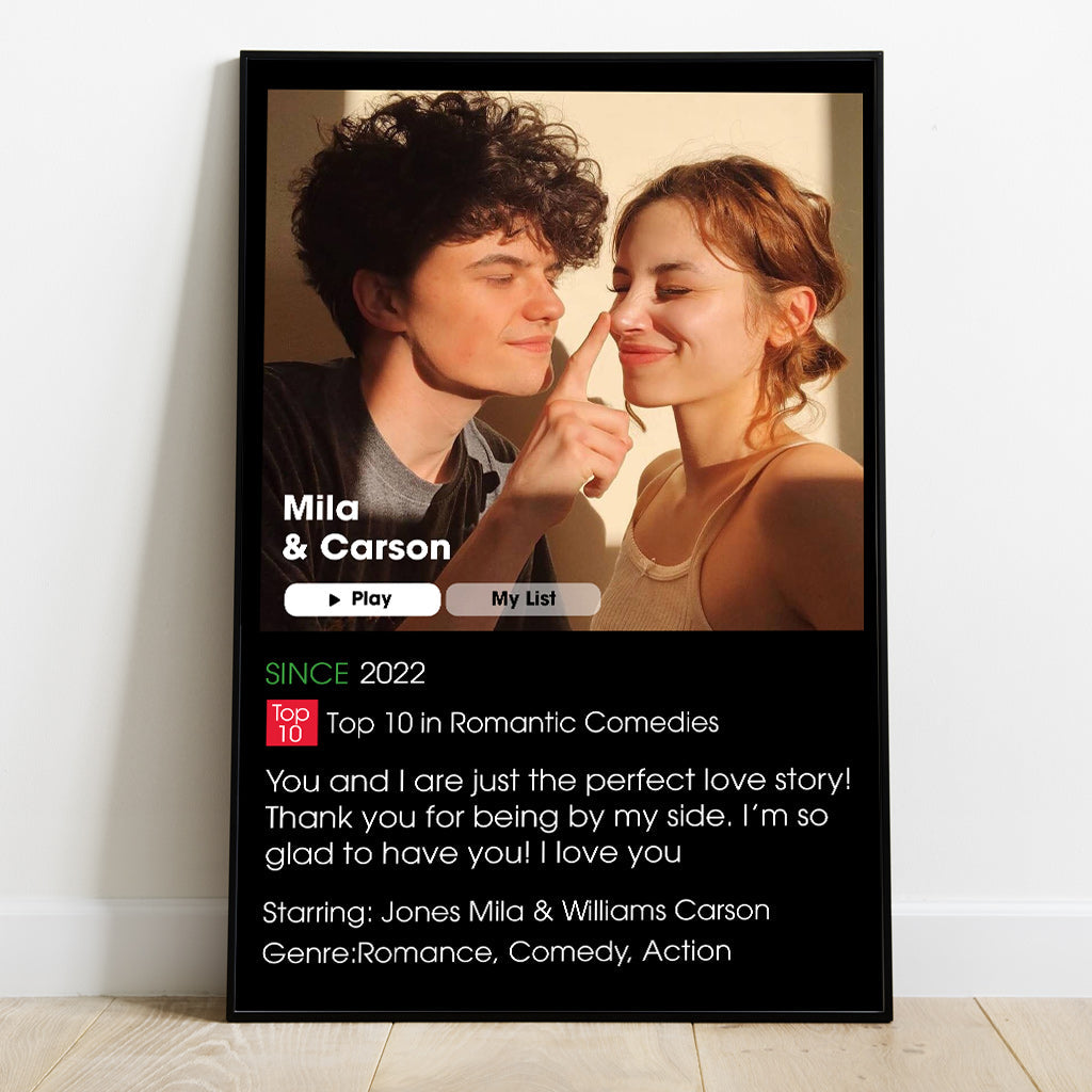 Our Romance Movie - Personalized Couple Canvas And Poster