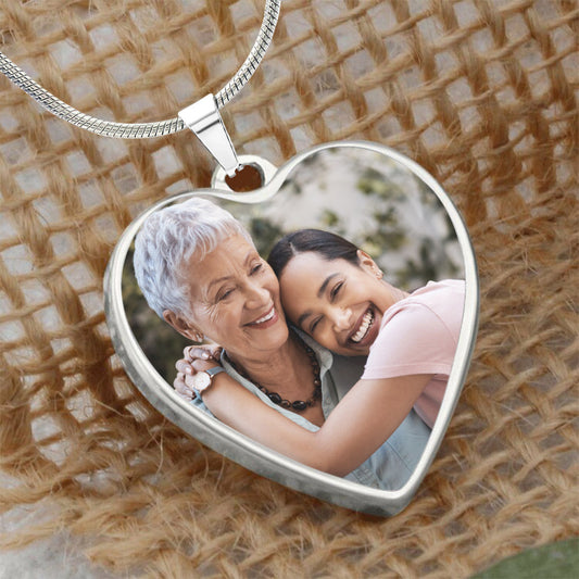 Thank You Mum - Gift for mom, grandma, wife, girlfriend, daughter - Personalized Heart Pendant Necklace