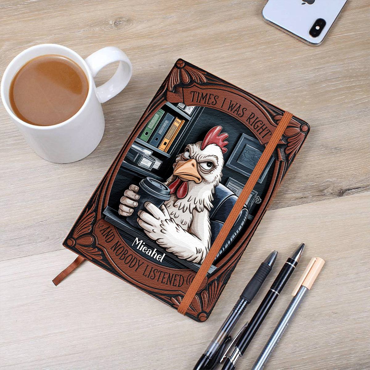 Times I Was Right And Nobody Listened - Personalized Colleague Leather Journal