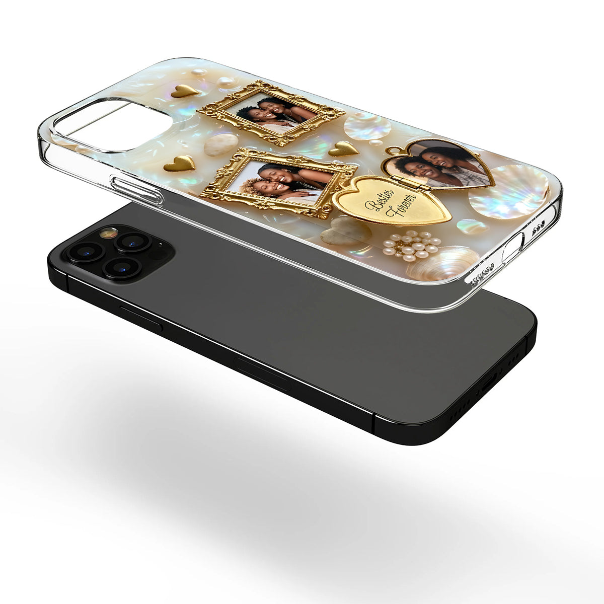 Our Memories - Personalized Bestie Clear Phone Case