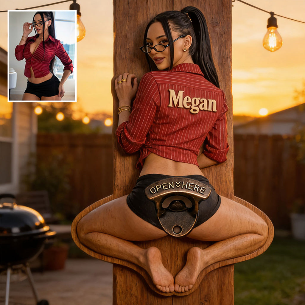 Open Here - Personalized Beer Wall Bottle Opener