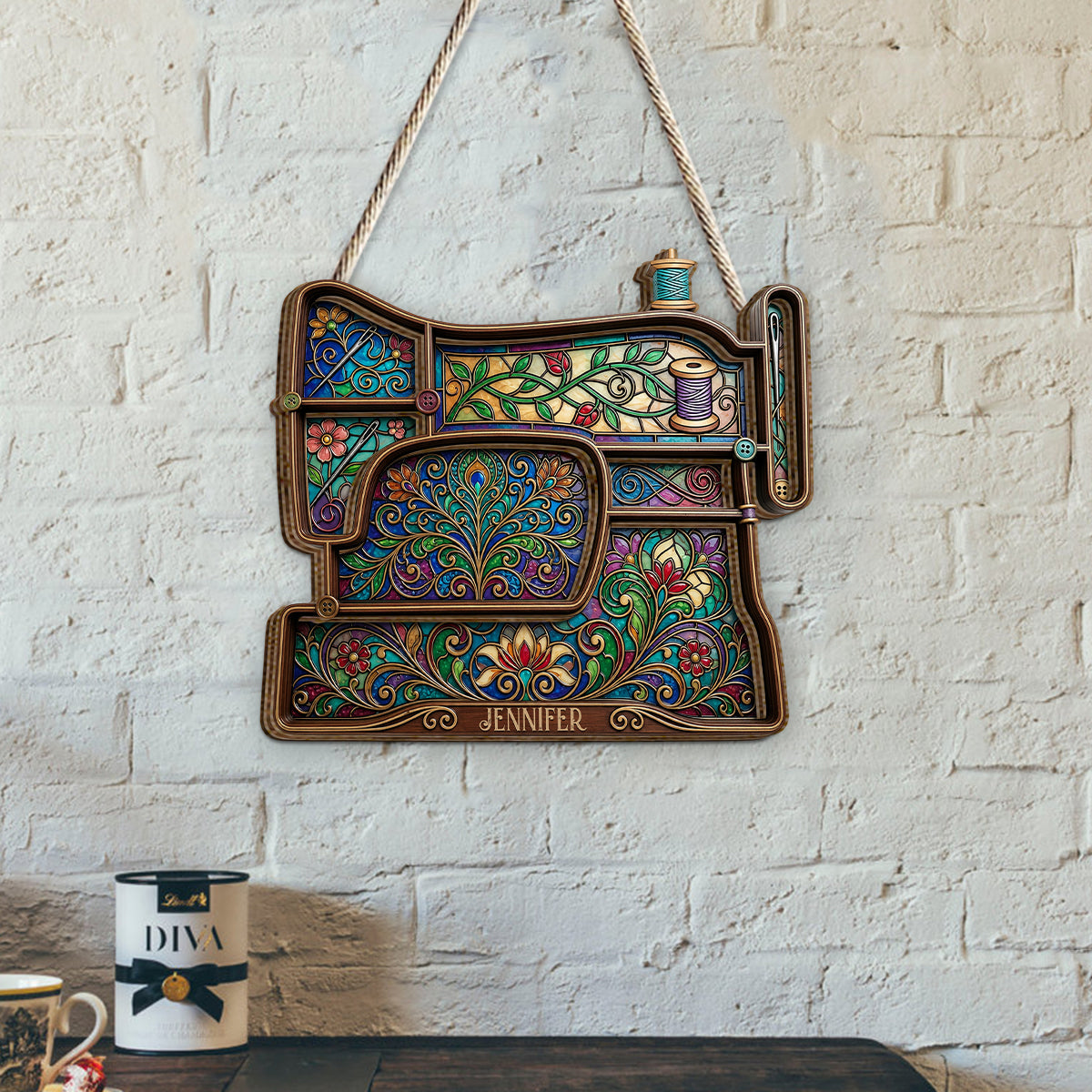 Sewing Tools Organizing Tray - Personalized Sewing Wooden Tray