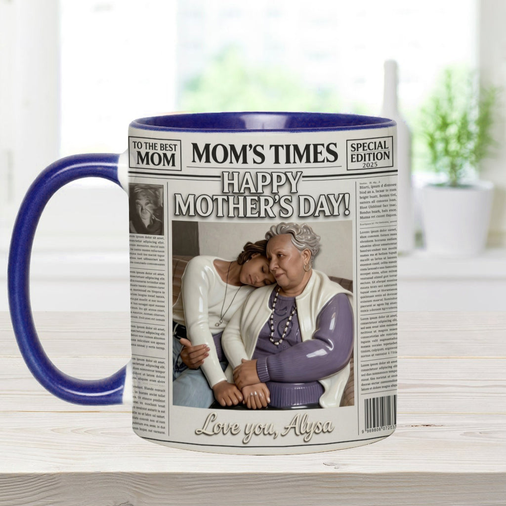 The Mother's Times - Personalized Mother Accent Mug