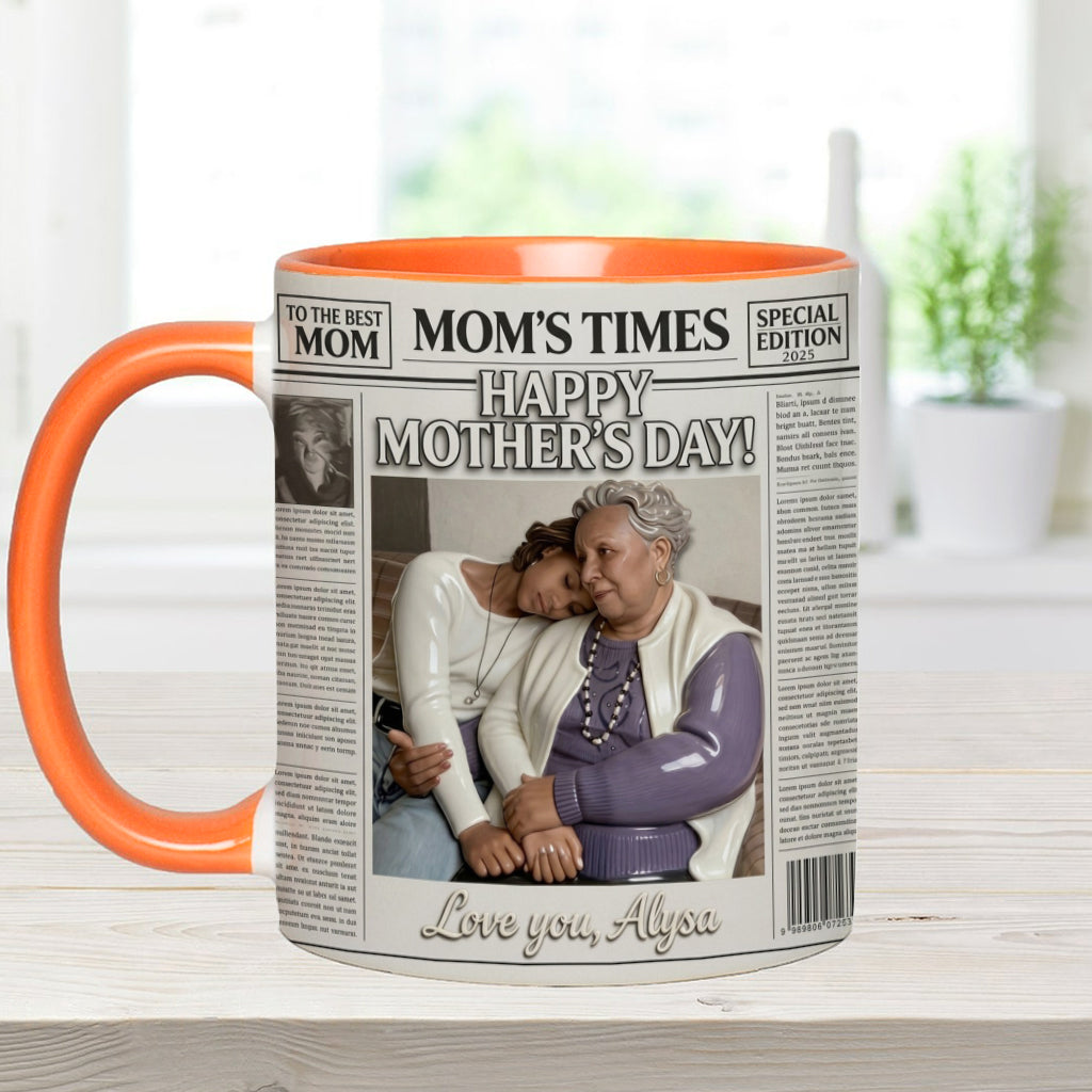 The Mother's Times - Personalized Mother Accent Mug