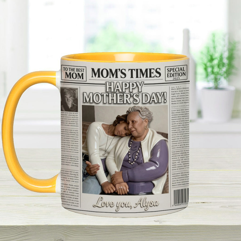 The Mother's Times - Personalized Mother Accent Mug