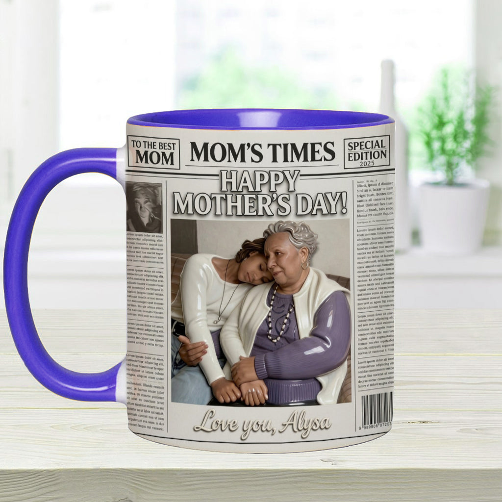 The Mother's Times - Personalized Mother Accent Mug
