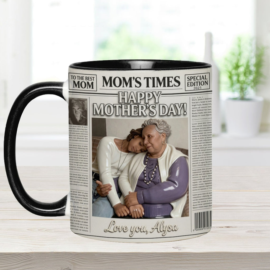 The Mother's Times - Personalized Mother Accent Mug