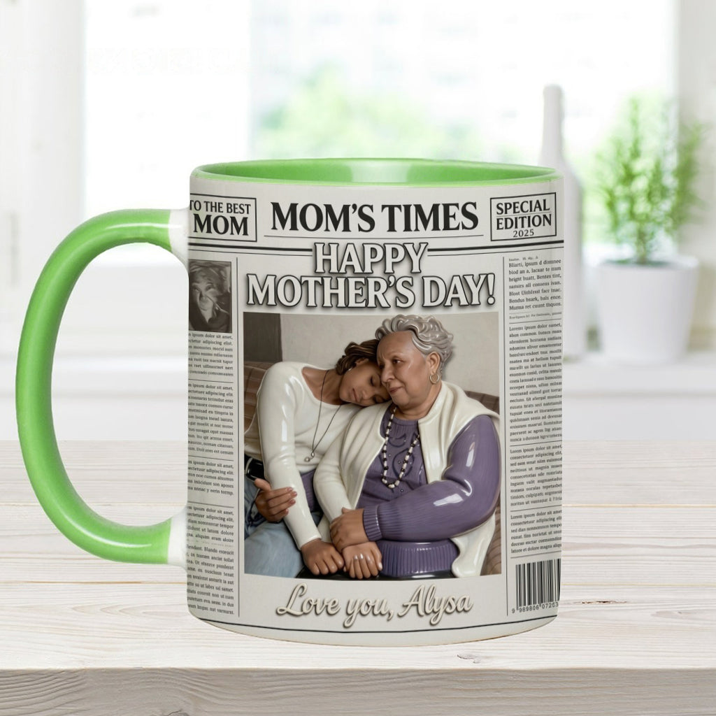 The Mother's Times - Personalized Mother Accent Mug