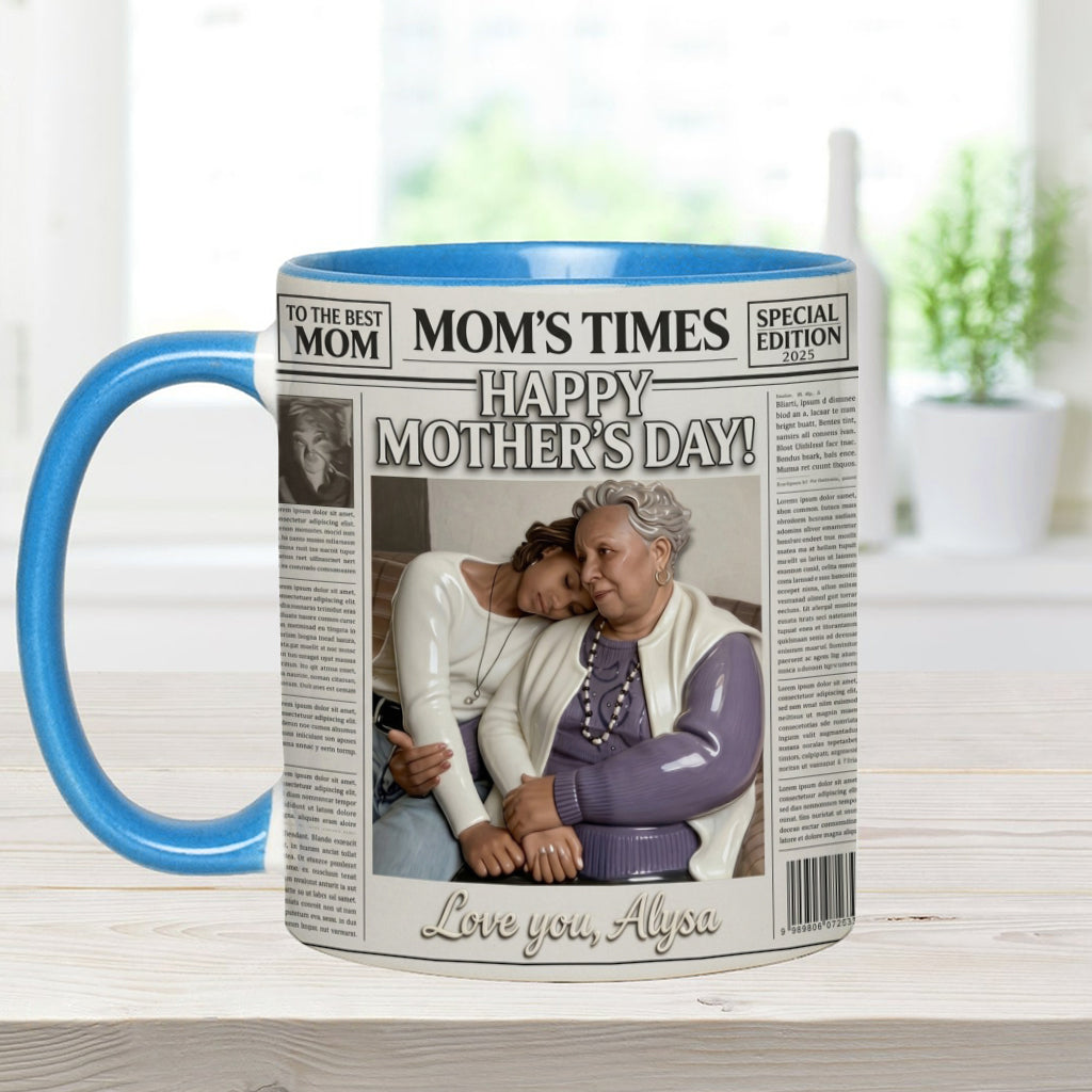 The Mother's Times - Personalized Mother Accent Mug