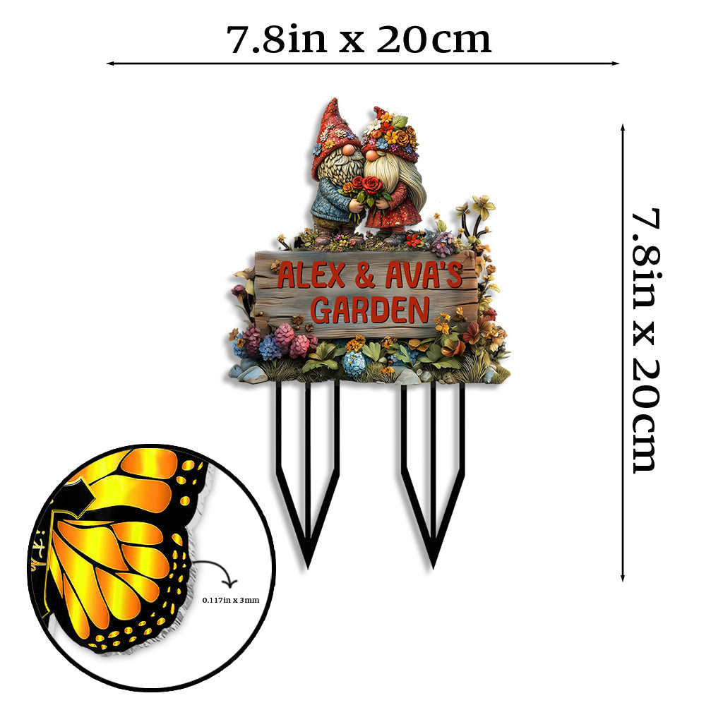 Our Beautiful Garden - Personalized Gardening Acrylic Plaque Stake
