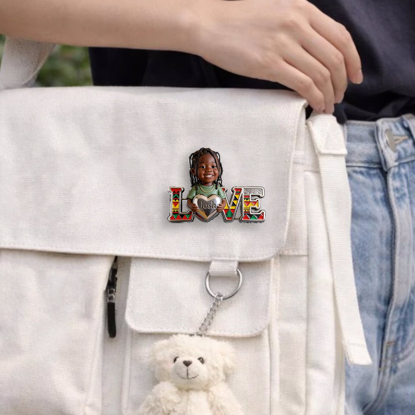 Proud Juneteenth - Personalized Kid 3D Embossed Enamel Pin