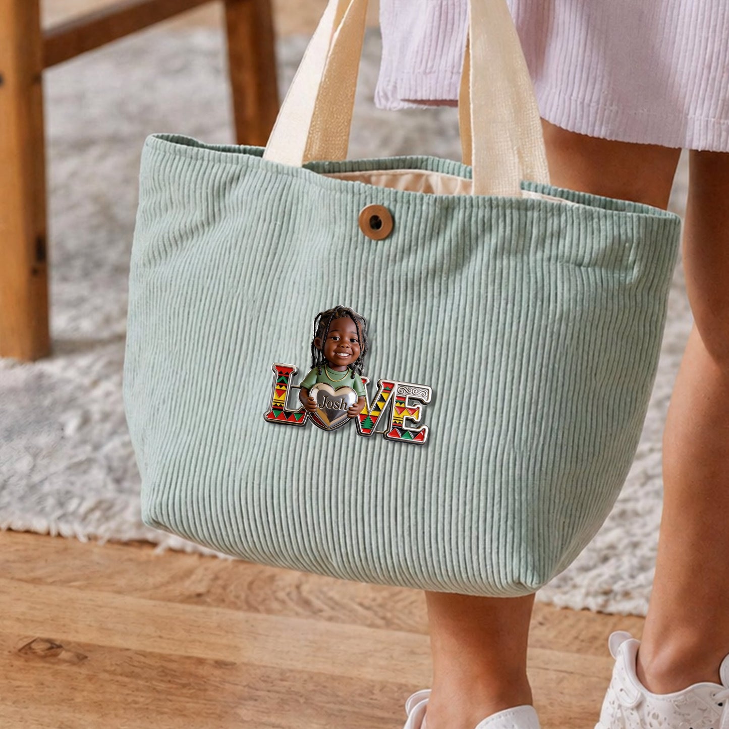 Proud Juneteenth - Personalized Kid 3D Embossed Enamel Pin