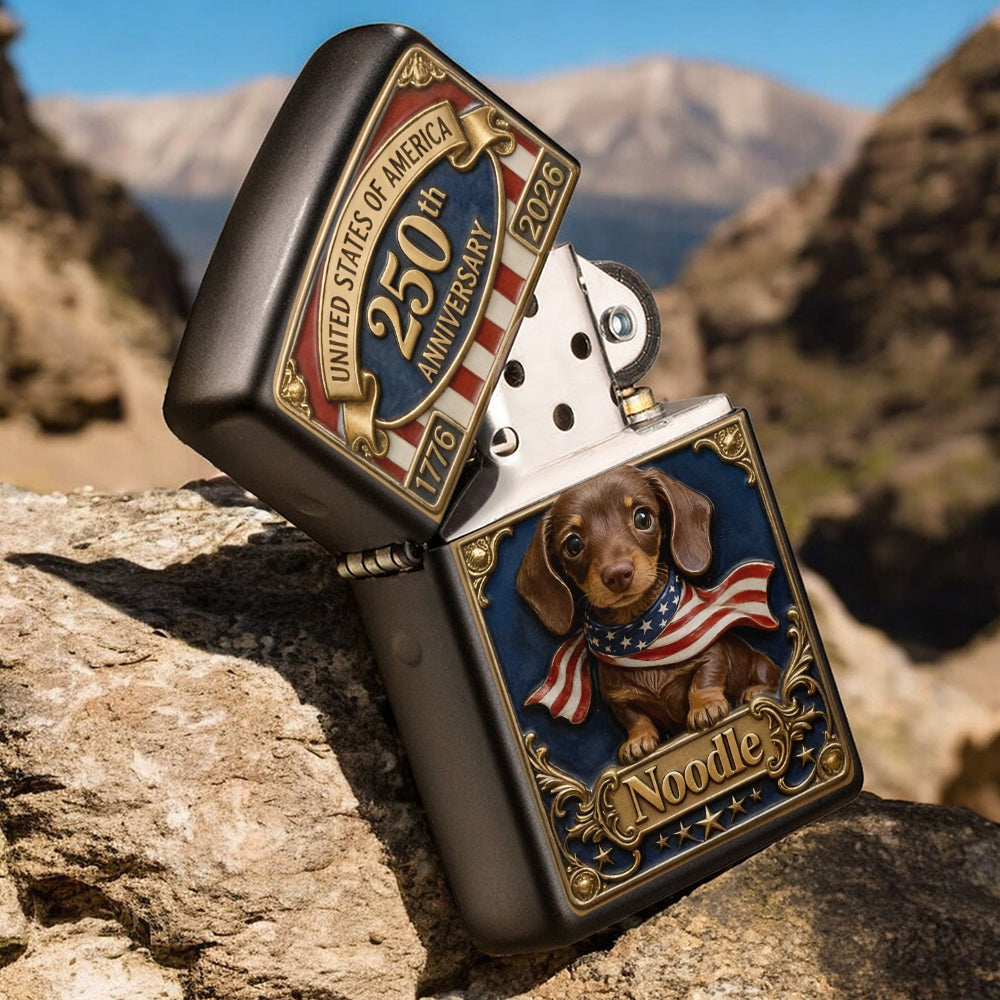 USA 250th Anniversary - Personalized Dog Lighter