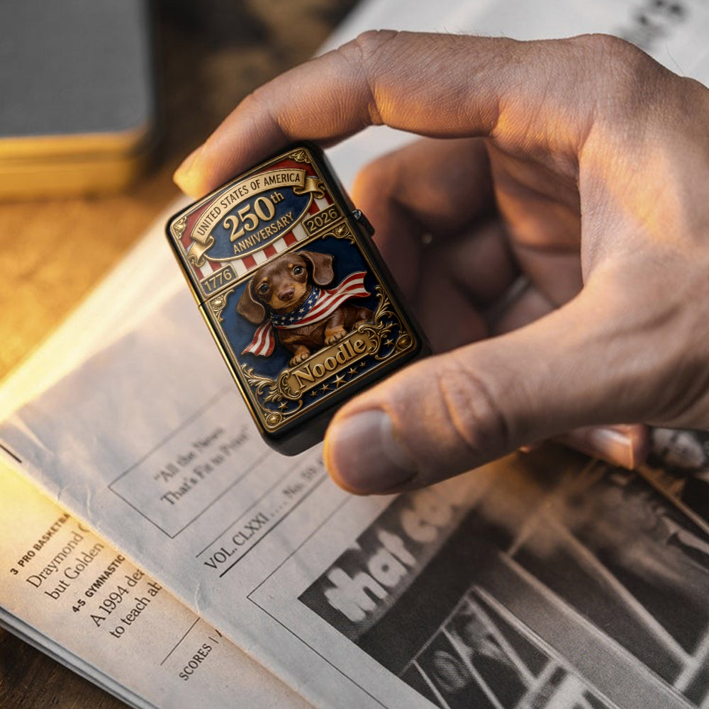 USA 250th Anniversary - Personalized Dog Lighter