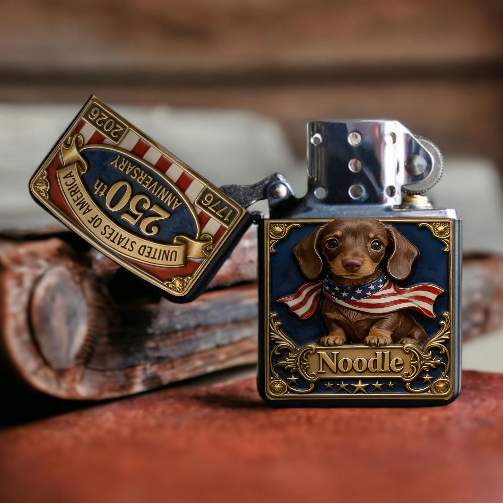 USA 250th Anniversary - Personalized Dog Lighter
