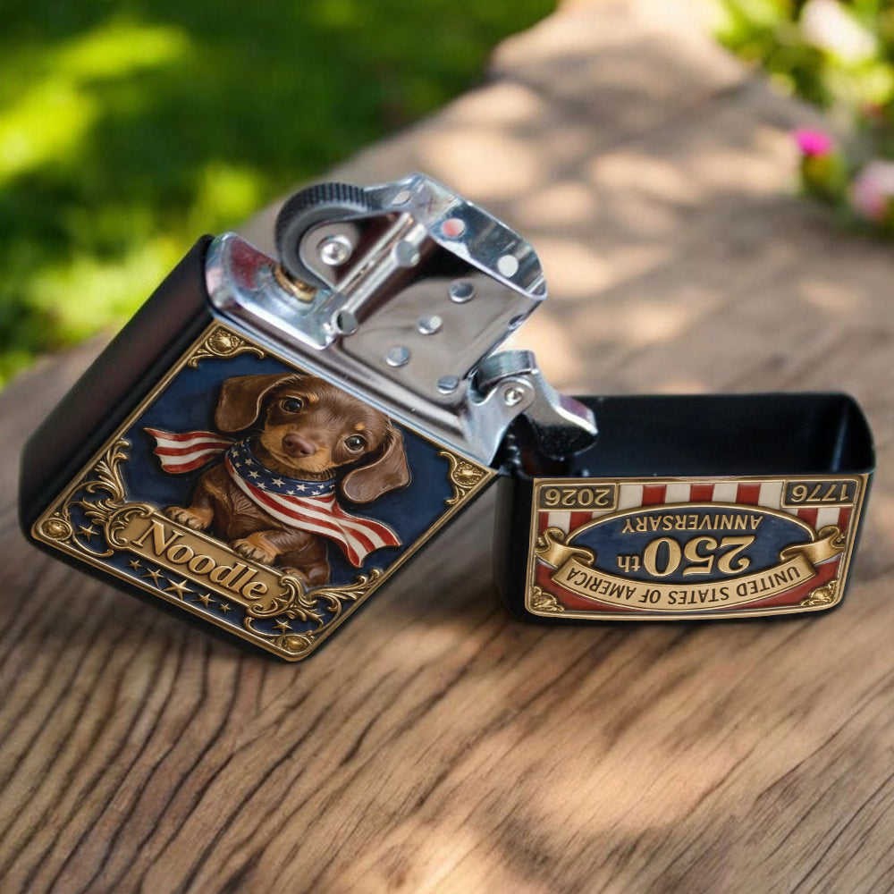 USA 250th Anniversary - Personalized Dog Lighter