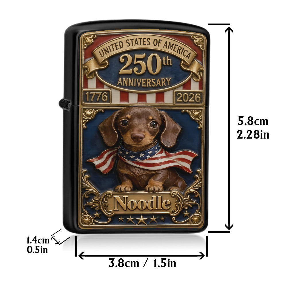 USA 250th Anniversary - Personalized Dog Lighter
