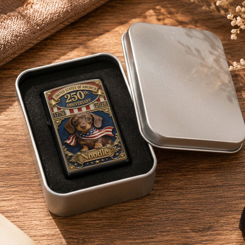USA 250th Anniversary - Personalized Dog Lighter