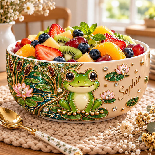 Love Frog - Personalized Frog Ceramic Bowl