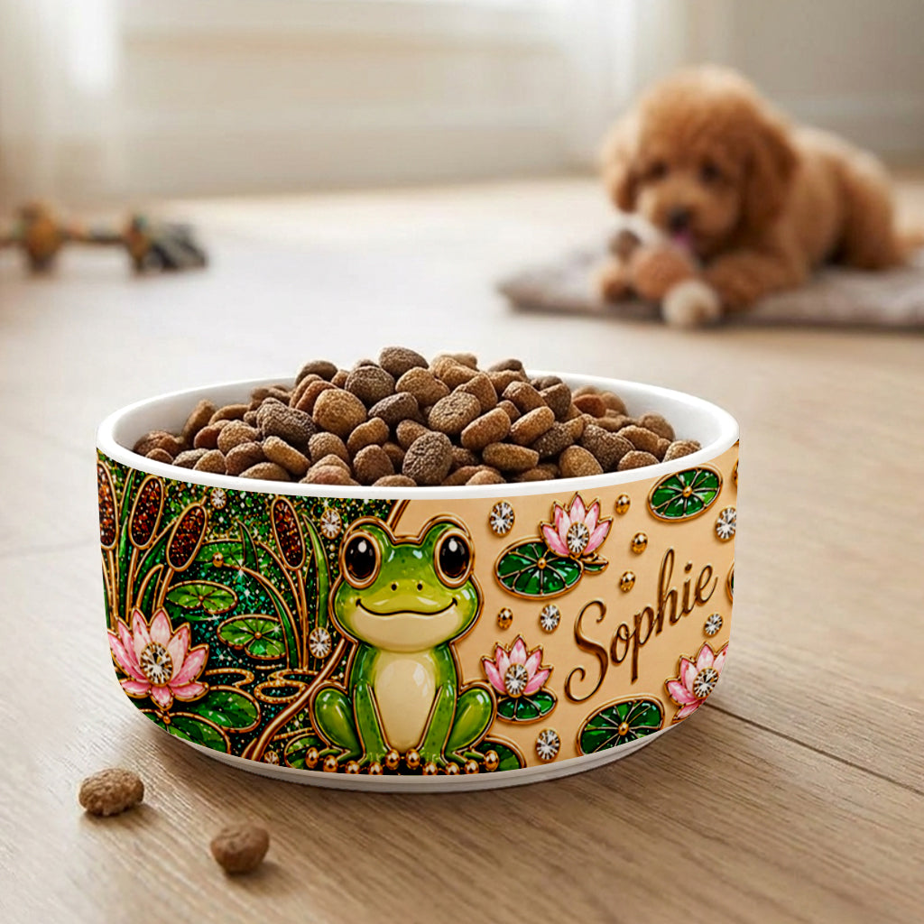 Love Frog - Personalized Frog Ceramic Bowl