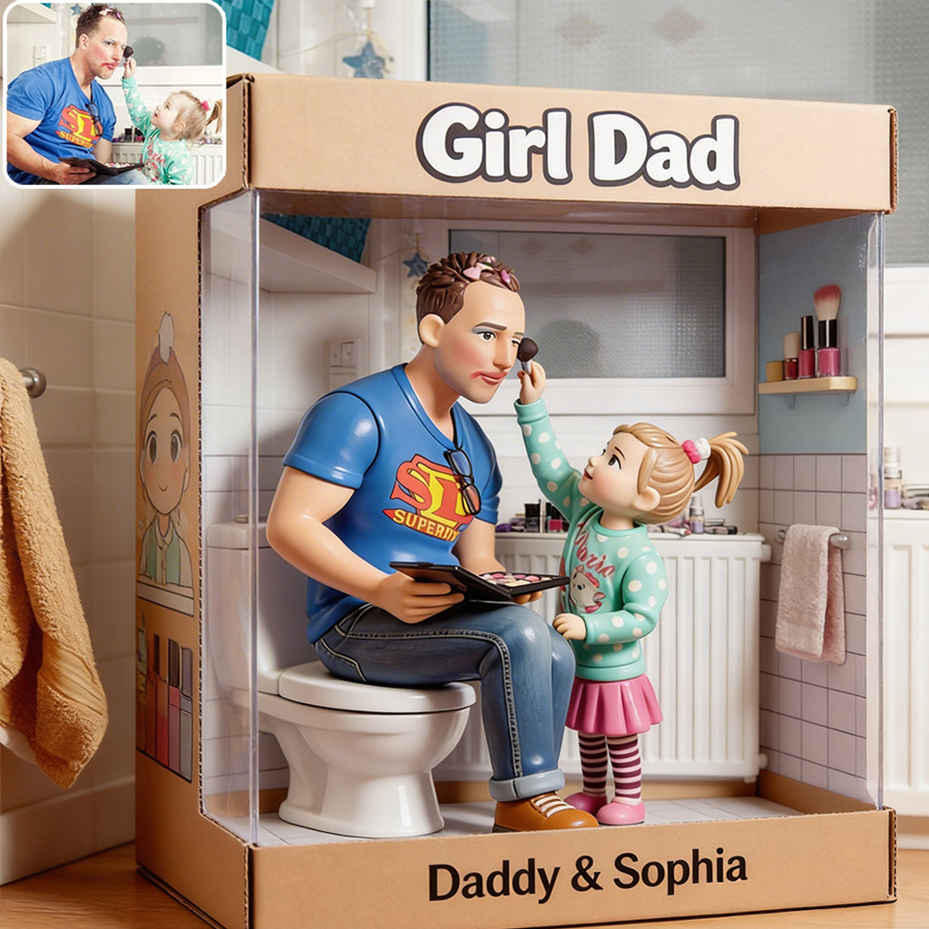 Unique Father's Day Gift, Custom From Any Photo - Personalized Father Custom Shaped Acrylic Plaque