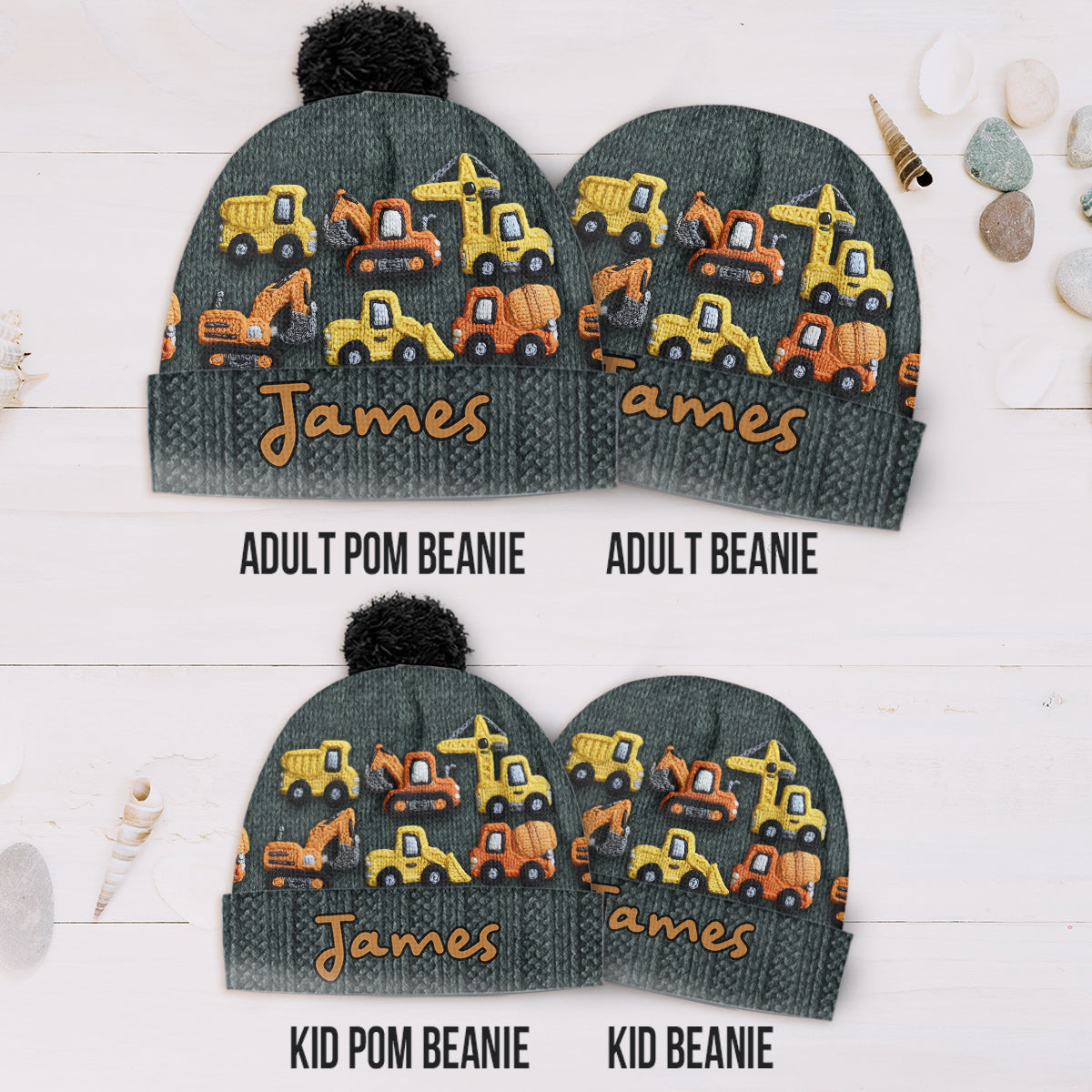 Personalized Winter Beanie Hat for Kids - Perfect for Snow Days & Trips