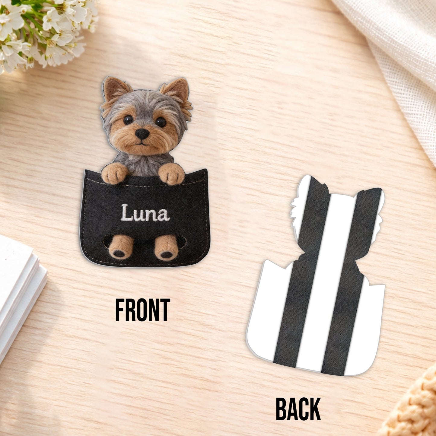 Perfect Companion - Personalized Dog Changeable Leather Patch Backpack