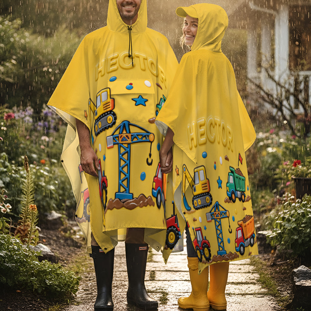 Unique Kid Gift - Personalized Kid Rain Poncho Coat
