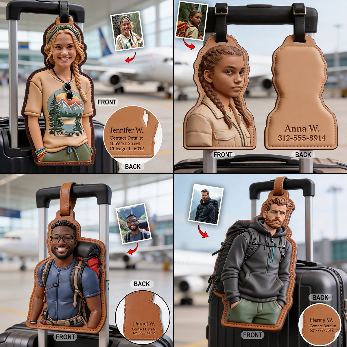 Ready To Go - Personalized Travelling Passport Holder & Luggage Tag Set