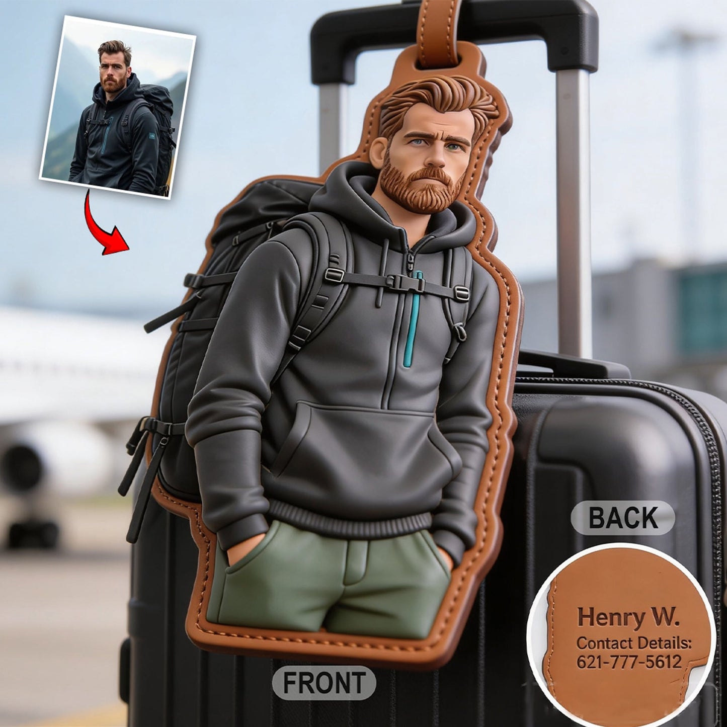 Ready To Go - Personalized Travelling Passport Holder & Luggage Tag Set