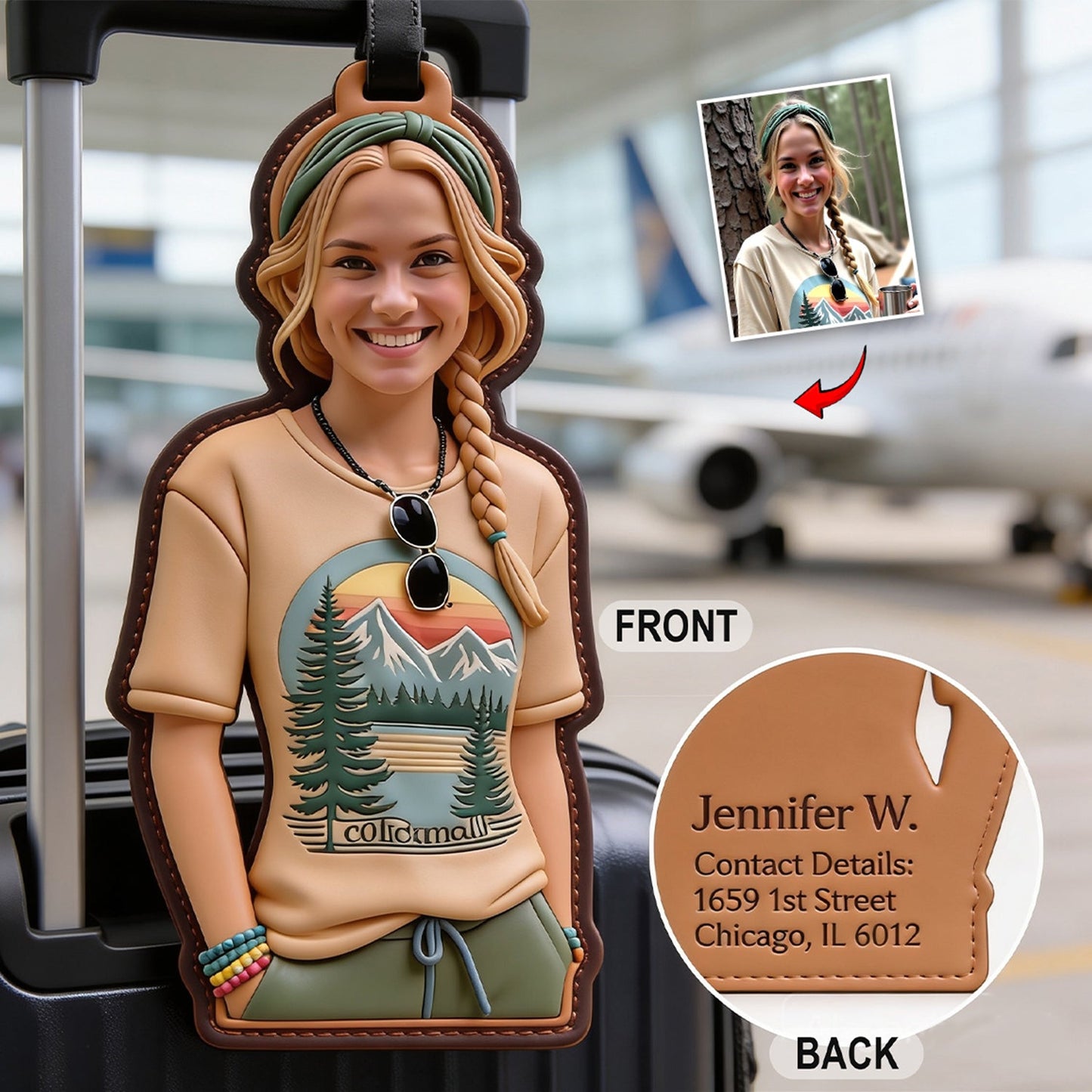 Ready To Go - Personalized Travelling Passport Holder & Luggage Tag Set