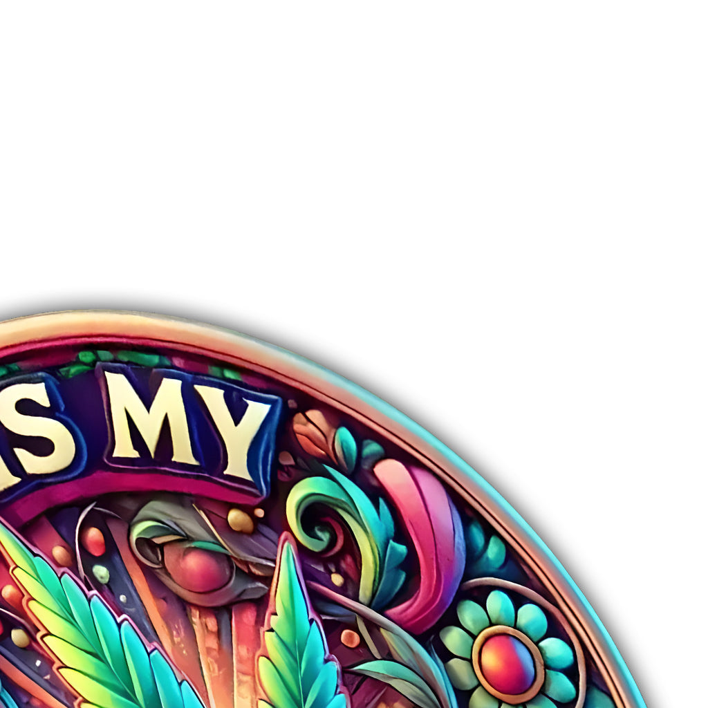 Weed Is My Therapy - Personalized Weed Cut Metal Sign